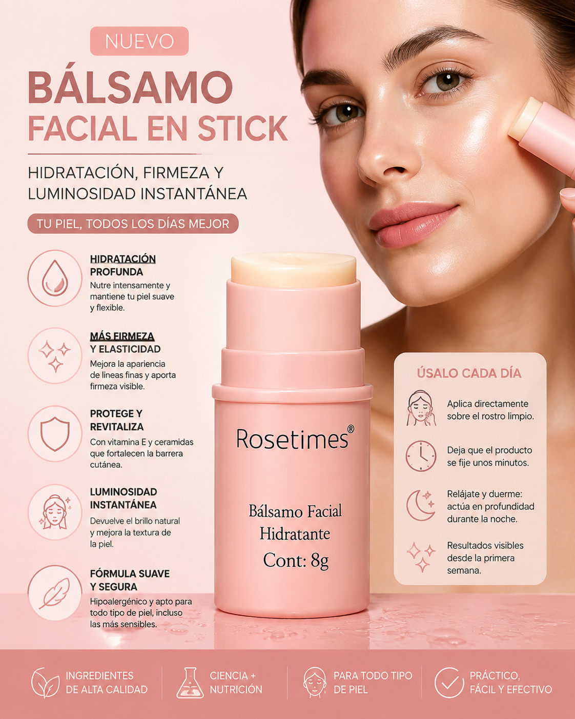 RoseTimes™|Bálsamo Facial Hidratante Antiarrugas