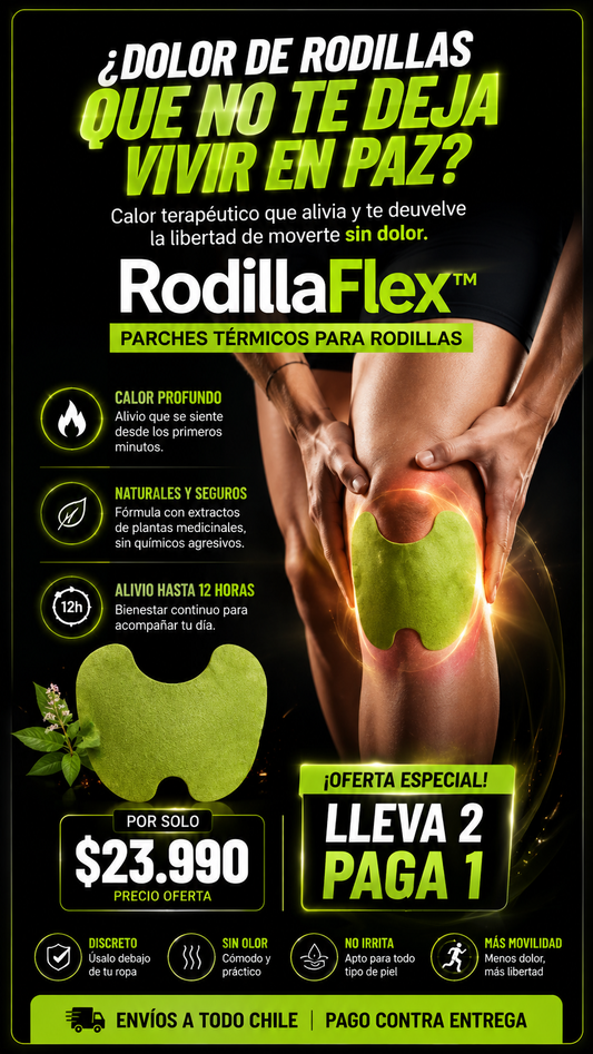 RodillaFlex™ | Parches Térmicos para Rodillas